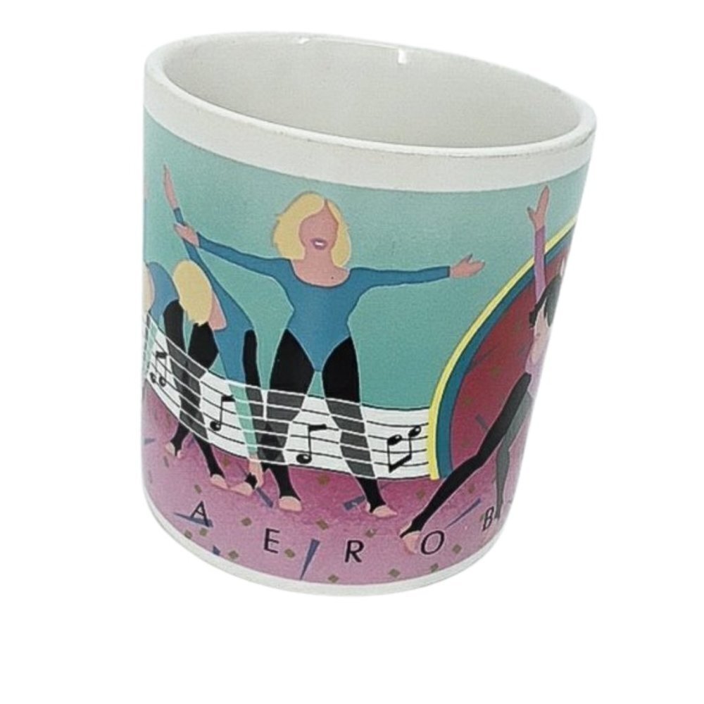 Retro Vintage 1982 Dance Aerobics Coffee Mug Retro Fitness Coffee Cup
